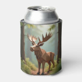 Origami Moose Dosenkühler (Kanne Vorderseite)