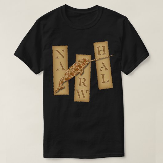 Origami Narwhal 3 T-Shirt (Design vorne)