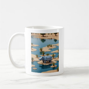 Origami Nilpferd Kaffeetasse