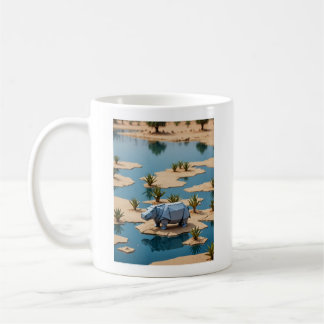 Origami Nilpferd Kaffeetasse