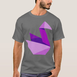 Origami Origami lila Kran von Crypto Designs T-Shirt