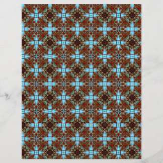 Origami Paper Blue Brown Customizable Hobby Art Flyer