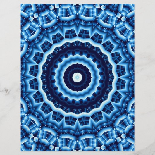 Origami Paper-Blues Anpassbare Hobby-Kunst Flyer (Vorne)