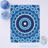 Origami Paper-Blues Anpassbare Hobby-Kunst Flyer (Einzeln)