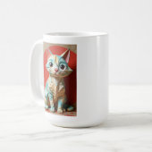 Origami Paper Cat Kaffeetasse (Vorderseite Links)