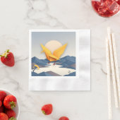 Origami Paper Crane Vector Art Serviette (Beispiel)