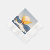 Origami Paper Crane Vector Art Serviette (Ecke)