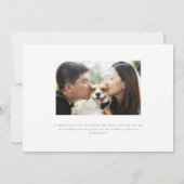 Origami Paper Cranes Wedding Save The Date (Rückseite)