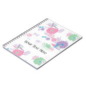 Origami Paper Crans und Blume Custom Notebook Notizblock (Linke Seite)