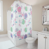 Origami Paper Crans und Blume Duschvorhang (Beispiel)