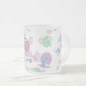 Origami Paper Crans und Blume Mattierte Tasse (VorderseiteRechts)