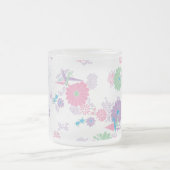 Origami Paper Crans und Blume Mattierte Tasse (Mittel)