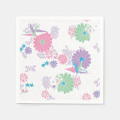 Origami Paper Crans und Blume Papier Napkins Serviette (Vorderseite)
