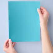 Origami Paper Cyan Black Customizable Hobby Art Flyer (Hand)