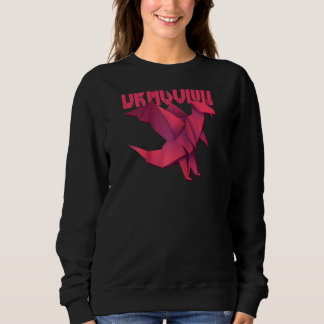Origami Paper Dragon - Origami Polygon Japanisch f Sweatshirt