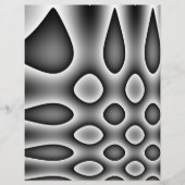 Origami Paper, Graue Abstrakte Punkte & Teardrops Flyer (Vorne)