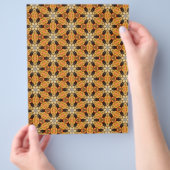 Origami Paper Orange Black Customizable Hobby Art Flyer (Hand)