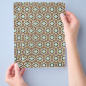 Origami Paper Tan Blue Customizable Hobby Art Flyer (Hand)