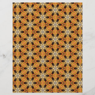 Origami-Papier Orange Schwarz Anpassbar Hobby Kuns Flyer