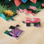 Origami-Pfau Puzzle (Seite)