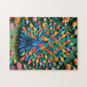 Origami-Pfau Puzzle (Horizontal)