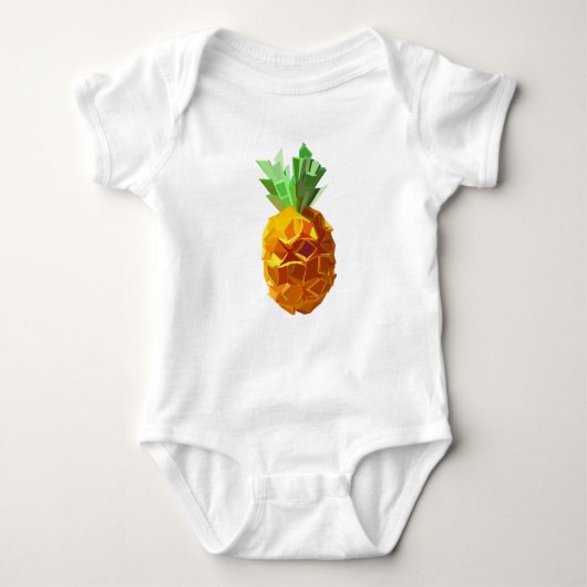 Origami Pineaple Baby Bodysuit Baby Strampler (Vorderseite)