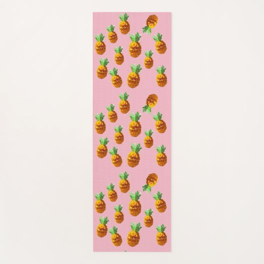 Origami Pineapples Yoga Mat Yogamatte (Vorderseite)