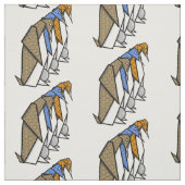 Origami Pinguine schützen ihre Eier Stoff (Muster)