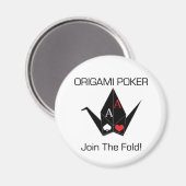 Origami Poker Card Protector/Magnet! Magnet (Vorderseite/Rückseite)