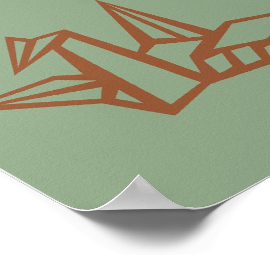 Origami Pop Art Poster (Ecke)