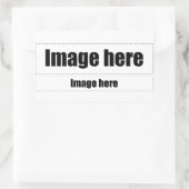 Origami Rechteckiger Aufkleber (Tasche)