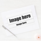 Origami Rechteckiger Aufkleber (Umschlag)