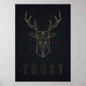 Origami Reh Affirmation Poster zur Selbstversorgun (Vorne)