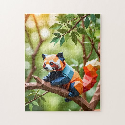 Origami Roter Panda Puzzle (Vertikal)