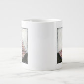 Origami Sailboat auf dem Star Design Paper Jumbo-Tasse (Vorderseite)