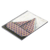 Origami Sailboat auf dem Star Design Paper Notizblock (Linke Seite)