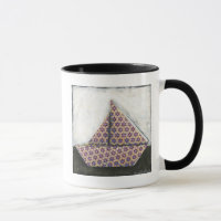 Origami Sailboat auf dem Star Design Paper
