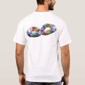 Origami-Schlangensymbol der Unendlichkeit T-Shirt (Rückseite)