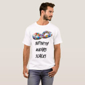Origami-Schlangensymbol der Unendlichkeit T-Shirt (Vorne ganz)