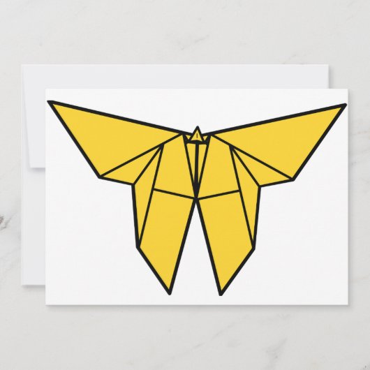 Origami Schmetterlings-Einladungen Einladung (Vorderseite)