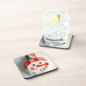 Origami-Schneegesicht Getränkeuntersetzer (Rechte Seite)