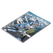 Origami Snow Leapord Zurück zur Schule Notizblock (Linke Seite)