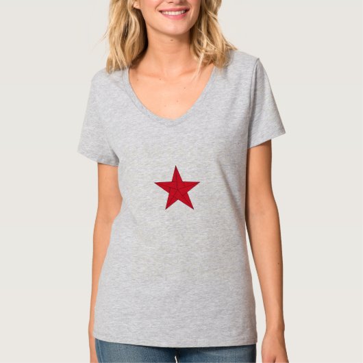 Origami Star - Rot T-Shirt (Vorderseite)