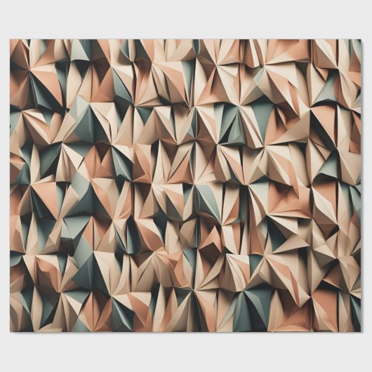 Origami-Stil Geschenkpapier (Flach)