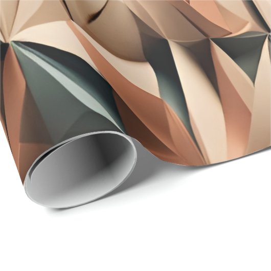 Origami-Stil Geschenkpapier (Rolleneckpunkt)