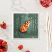 Origami Style Fox Serviette (Beispiel)