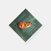 Origami Style Fox Serviette (Ecke)