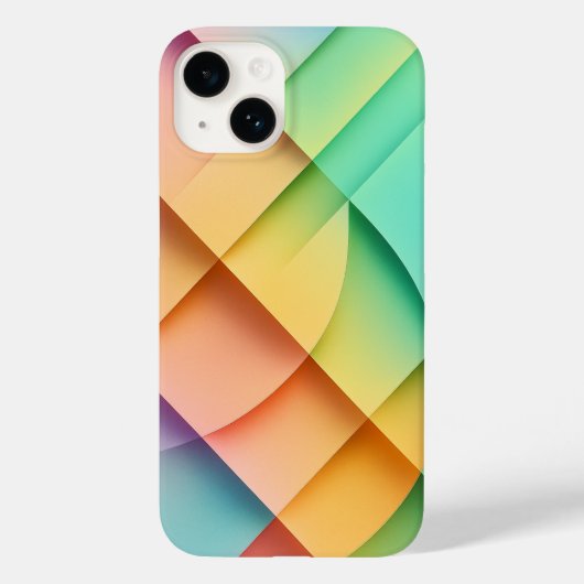Origami Style Trendy Lifestyle iPhone Case (Rückseite)