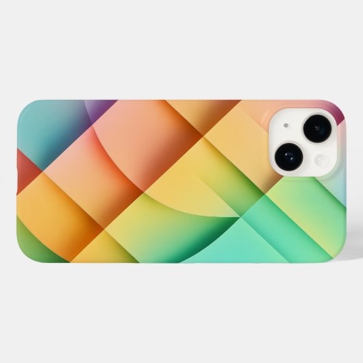 Origami Style Trendy Lifestyle iPhone Case (Rückseite (Horizontal))