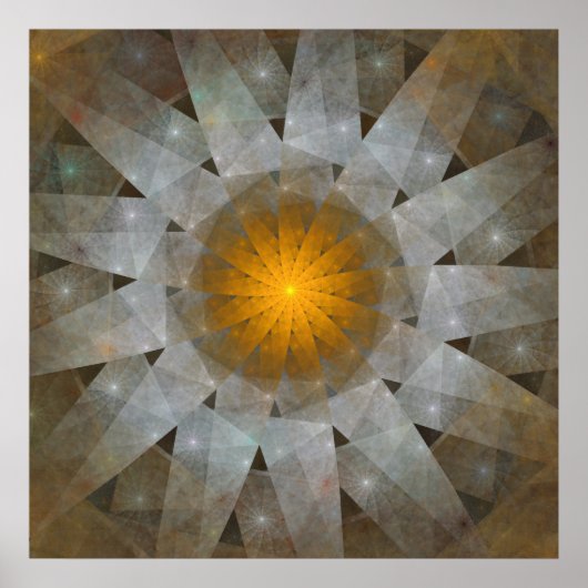 'Origami Sun' Poster (Vorne)